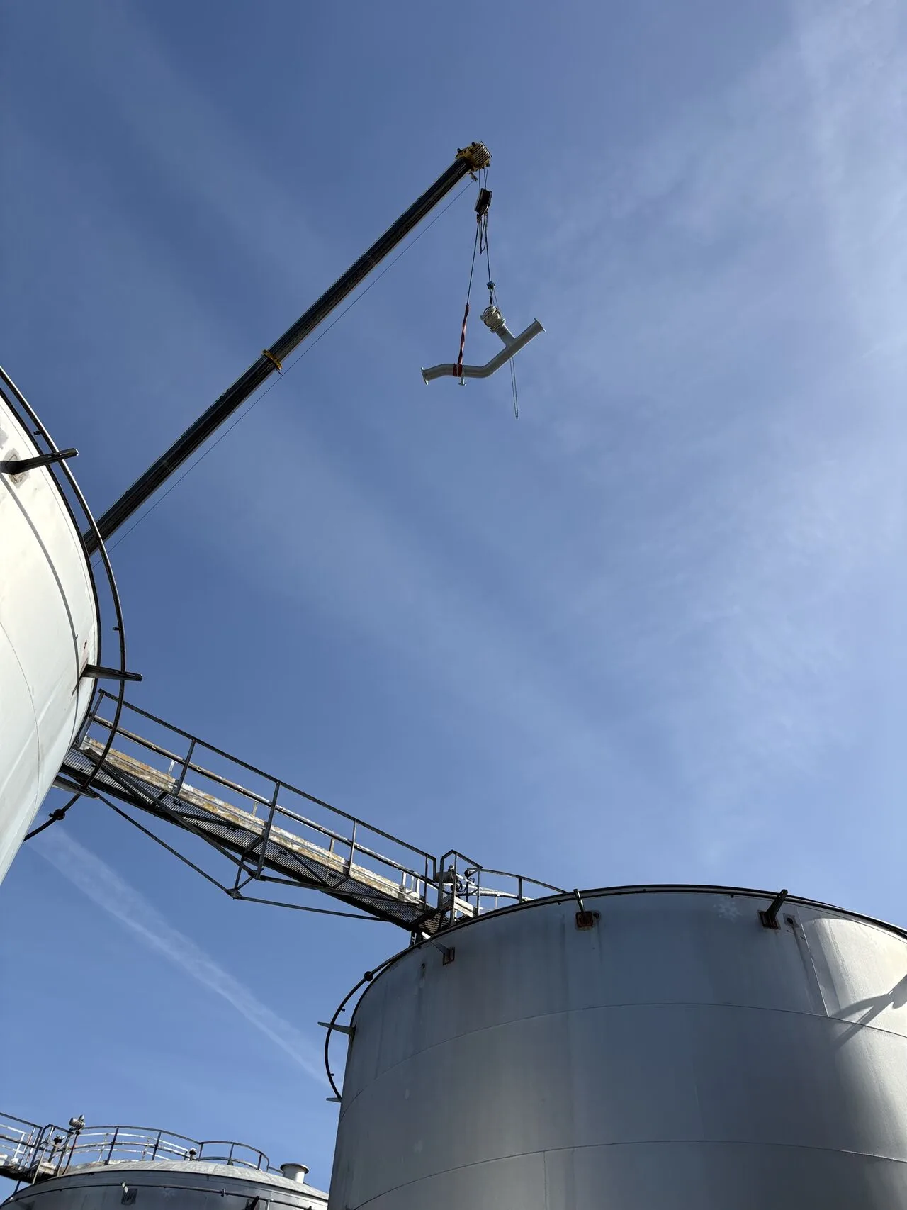 Mise en place de lignes éthanol et SP98 sur un dépôt